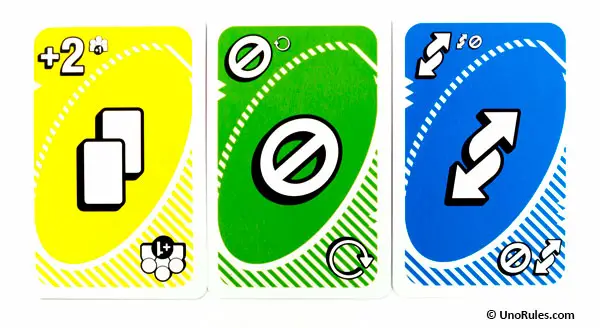 کارت های اکشن اونو فلکس uno flex action cards
